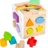 Rainbow Shape-Sorting Motor Skills Cube small foot