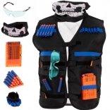 Gilet tactique pour fléchettes en mousse avec accessoires – kit pour enfants