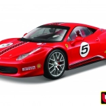 Modelauto Ferrari 458 Challenge rood 1:24 Bburago