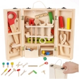 Wooden Tool Set with Suitcase