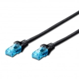Patch Cable U/UTP Cat.5e PVC 1m Black