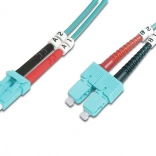 Optical patch cable LC–SC OM3 duplex LSOH 3 m