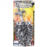 Plastic sword with shield for children
