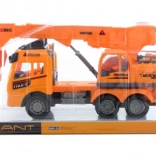 Plastic friction-powered crane truck