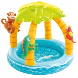 Inflatable Children's Pool with Island Canopy Intex