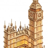 ROBOTIME houten 3D-puzzel Big Ben – verlichte klokkentoren