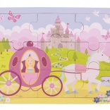 Wooden Puzzle Princess with Carriage by Bigjigs Toys