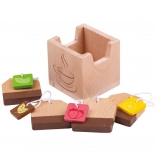 BIGJIGS TOYS Wooden Tea Bags for Kids’ Play Kitchen