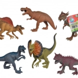 Rubber dinosaur 17–22 cm, set of 6 species