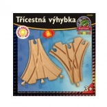 Three-way switch for wooden train sets – 2 pcs