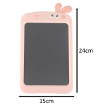 Pink Children's Drawing Tablet with LCD Screen and Stylus