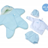 Outfit for NEW BORN doll 40–42 cm – fleece star, 3-piece set