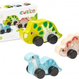 Vrolijke dinosaurussen - houten set 3 delen