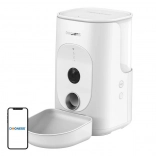 Dogness F15 Smart Wi‑Fi Pet Feeder 4 L with Camera and Plastic Bowl (White)