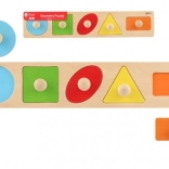 Houten inlegpuzzel voor kinderen - Geometrische vormen