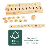 Wooden Motor Skills Educational Toy for Sorting Small Foot