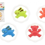 baby rattle and teether ring – bear or bunny
