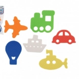 Foam bath stickers – vehicles, 6 pcs