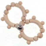 Houten rammelaar met belletje van Hess