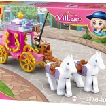 Sluban Girl's Dream Building Set Historical Carriage with Horses