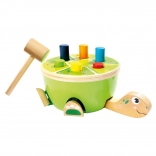 Bino jeu de martelage tortue – jouet moteur en bois pour enfants