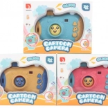 Kids' battery-powered camera with light and sounds