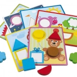 Houten inlegpuzzel DETOA voor kinderen vanaf 2 jaar