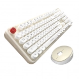 kabelloses Tastatur‑Maus‑Set MOFII Sweet 2,4G weiß‑beige