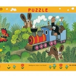 Dino Paper Puzzle Mole and the Locomotive