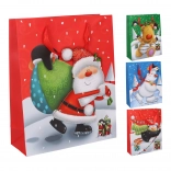 Gift Bag M 26 × 32 × 10 cm – Christmas motifs