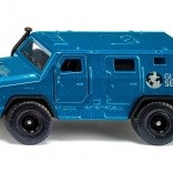 Metal Security Transporter Global Security – blue armored car