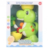 Plastic water mill dinosaur with suction cups for bath time