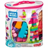 MEGA BLOKS big bag with 60 large blocks, pink