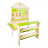 Wooden Children's Market Stall Green - Small Foot
