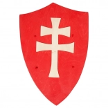 Fauna wooden shield with double-armed cross