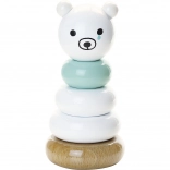 Vilac wooden stacking tower Bear – design Shinzi Katoh