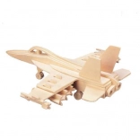 Woodcraft wooden 3D puzzle – fighter jet