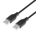 Kabel USB AM-AM 1,8m schwarz