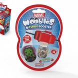 Wooblies Turbo Booster magnetische figuurtjes MARVEL 4 cm – pakket met lanceerder