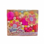Small Pink Wooden Beads – Creative Jewelry-Making Kit