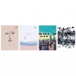 Notebook A4, 96 sheets, mixed designs