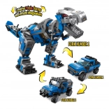 Qman Unlimited Ideas 3-in-1 Mechanical Technology – Robotic Dinosaur and Off-Road Cars