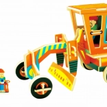 ROBOTIME Wooden 3D Puzzle – Motor Grader (48 pieces)