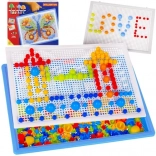 Mosaic with Pegs in a Carry Case – Creative Building Set for Kids