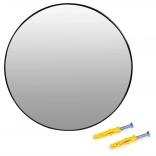 Wandspiegel met zwart aluminium frame