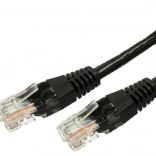 CAT6A RJ45 UTP patch cable 3 m black – pack of 10