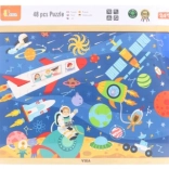 Wooden Space Puzzle 48 Pieces