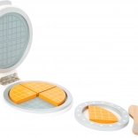 wooden waffle maker with accessories small foot
