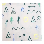 Tipi Forest Paper Napkins MERI MERI 33 × 33 cm, 20 pcs