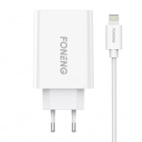 Schnellladegerät Foneng mit einem USB‑Port 10,5 W + USB‑auf‑Lightning‑Kabel